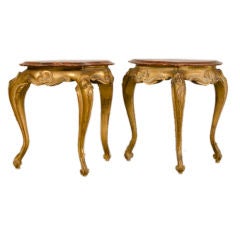 Antique A pair of side tables from Venice, Italy c.1920