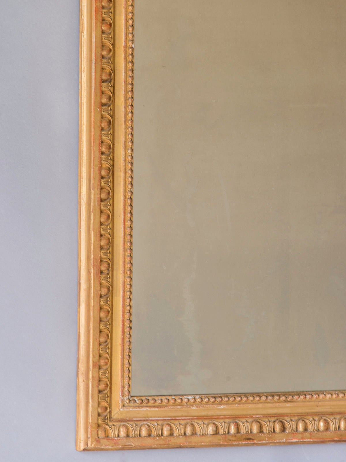 Antique French Napoleon III Style Gold Leaf Mirror,  circa 1880 (40