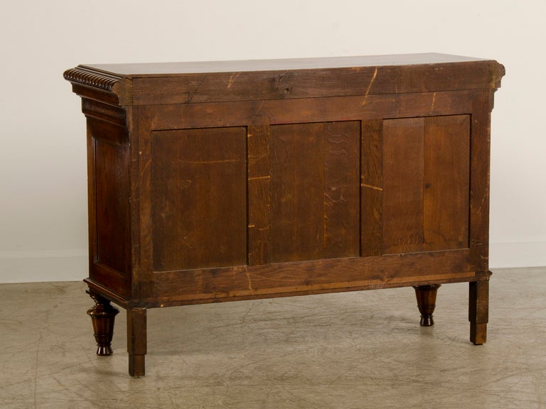 Breton Carved Mahogany Buffet/Bas d'Armoire from Nantes, France c.1895 4