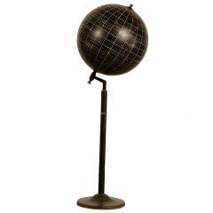 A globe originally Vintage for teaching from Belgium c.1930