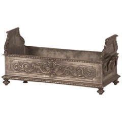 Neoclassical Rectangular Cast Iron Cachepot, France circa 1880