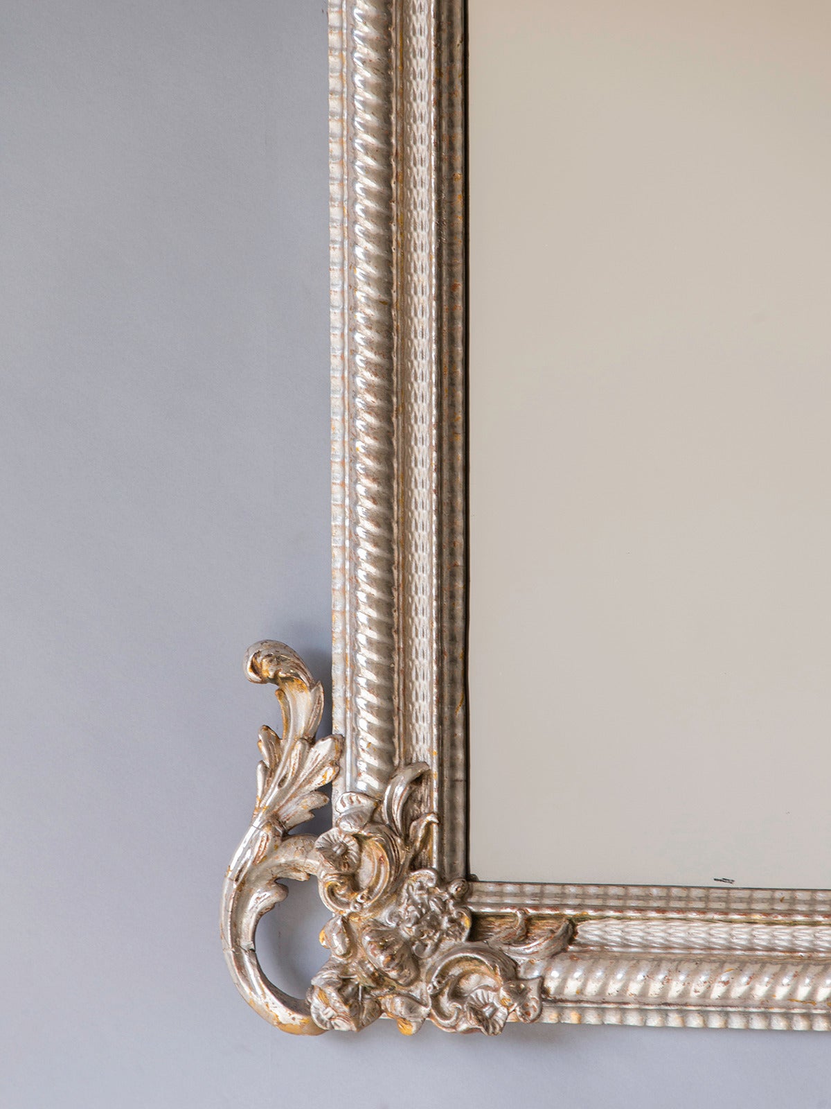 Régence Style Silvered Mirror, France circa 1880 1