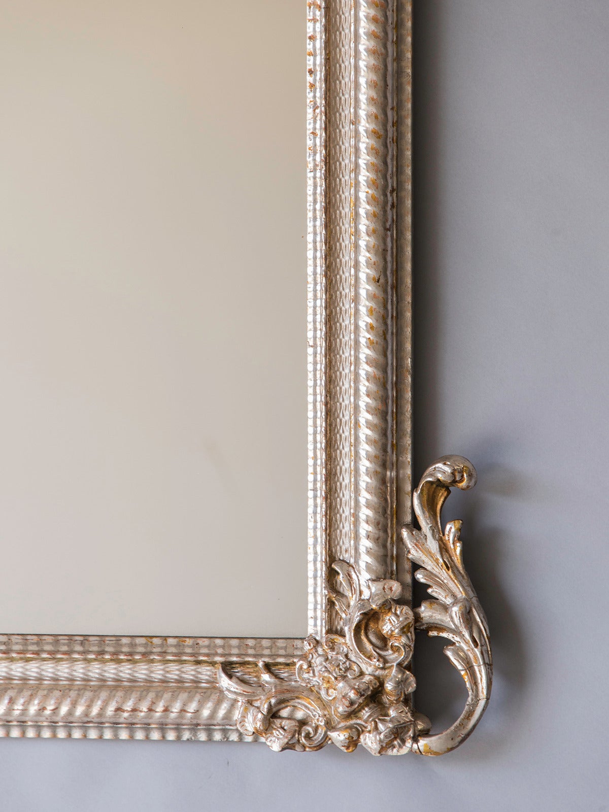 Régence Style Silvered Mirror, France circa 1880 2