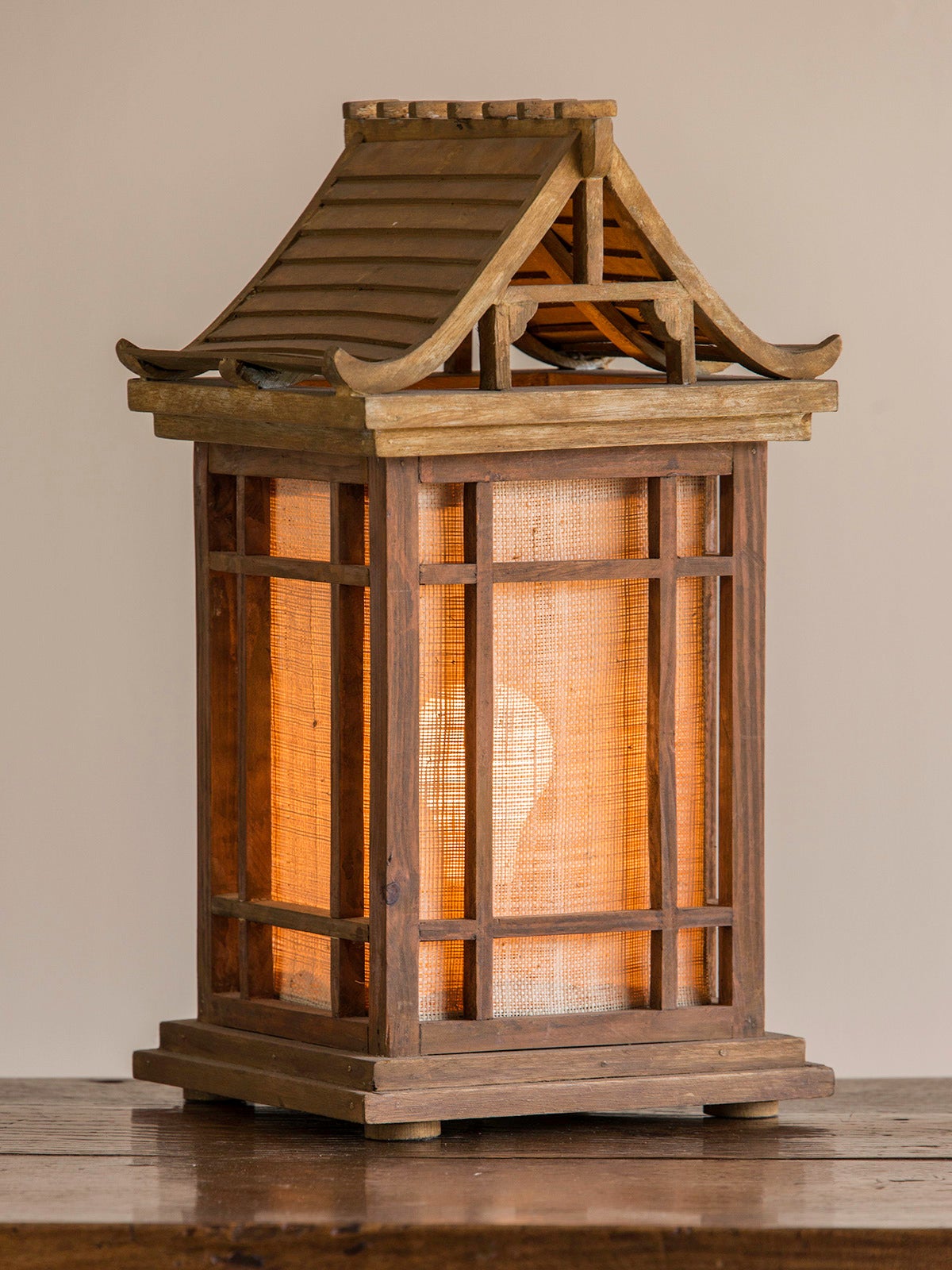 Receive our new selections direct from 1stdibs by email each week. Please click on “Follow Dealer” button below and see them first!

Vintage wooden house, Japan circa 1930, fitted as a lamp. This traditional domestic structure is created entirely