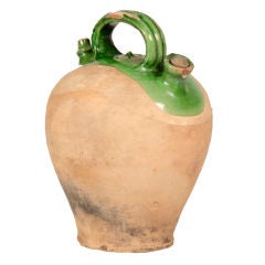 Antique A glazed earthenware jug from the south of France c.1870
