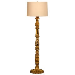 A sumptuous gilded floor lamp from Italy c.1920