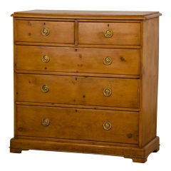 Antique A Georgian pine chest of drawers from England c.1870