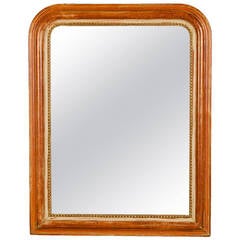 Louis Philippe Style Gold and Rouge Mirror, France circa 1880 (31"w x 39 1/2"h)