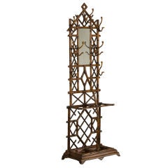 An iron hall stand from the Belle Epoque period in France c.1890