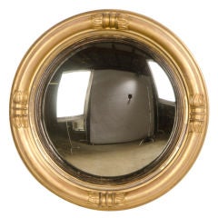 Antique A Regency style gold leaf circular frame from England c.1870