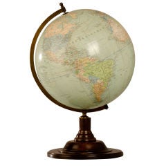 A wonderful globe with stand from Berlin, Germany 1955