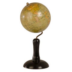 A small globe Vintage for desk top from Germany c.1950