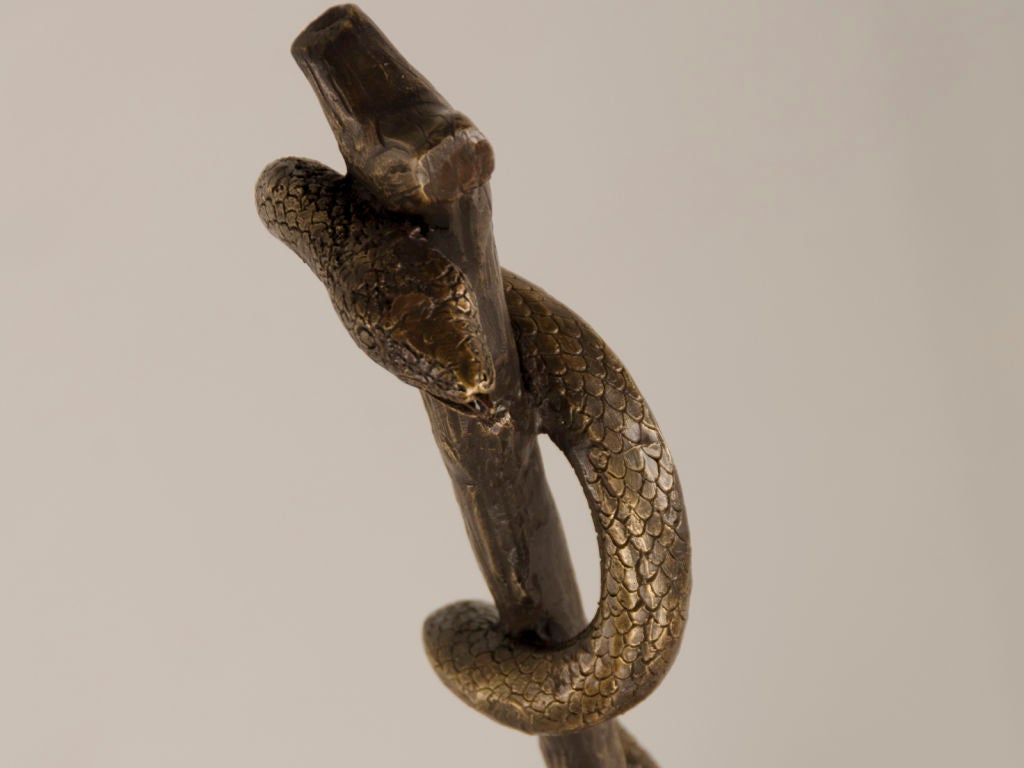 Austrian Bronze Serpent Model Based upon the Story of Moses, Austria c.1900