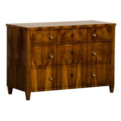 A Biedermeier period walnut chest of drawers from Germany c.1830