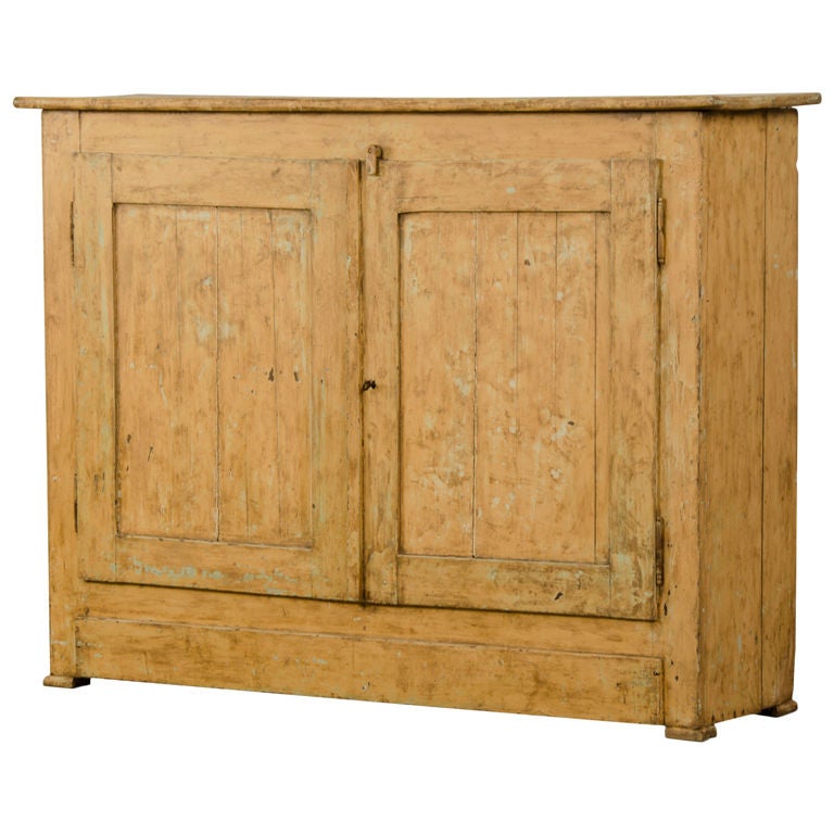 Antique French Painted Buffet Bas d'Armoire Credenza France circa 1830 For Sale