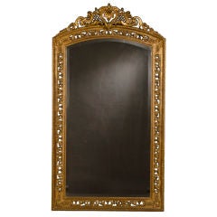 Antique A Italian style gold leaf mirror from France c.1890