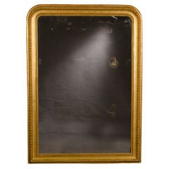 A grand Louis Philippe style gold leaf mirror from France c.1890
