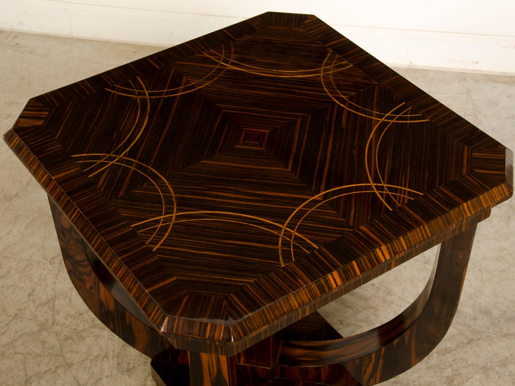 Mid-20th Century An Art Deco period palisander wood table from France c.1930
