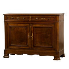 A Louis Philippe style walnut buffet from France c.1885