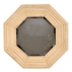 An Edwardian period octagonal mirror from England c.1910