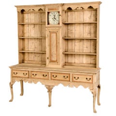 Used A Queen Anne style bleached oak welsh dresser from Great Britain