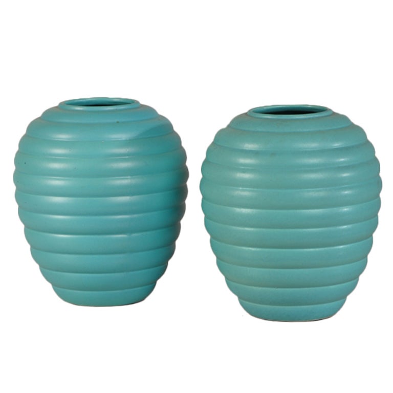 A striking pair of Art Deco period vases from France c.1930