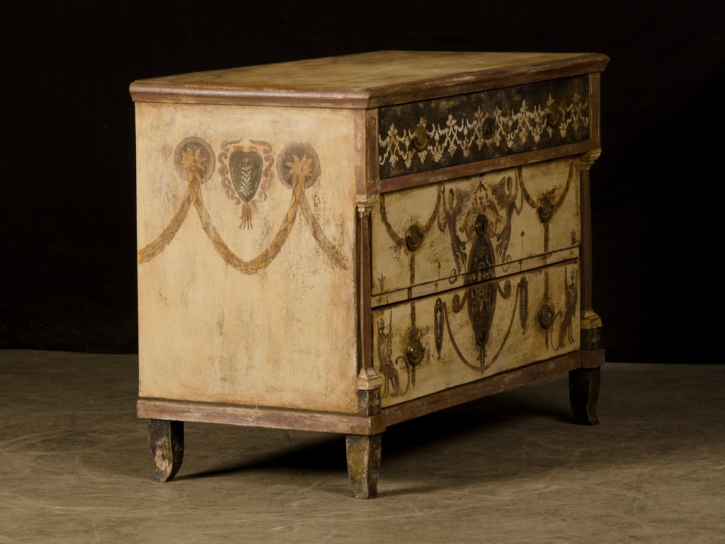 A Biedermeier period chest of drawers from Germany c.1820 4
