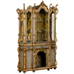 A Baroque style vitrine/display cabinet from Portugal c.1890