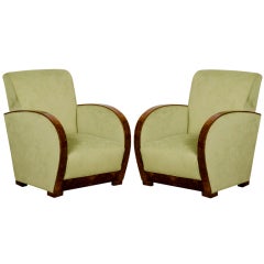 A pair of superb Art Deco armchairs from France c.1930