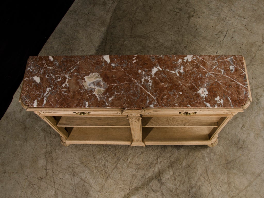 A Belle Epoque period oak console table from France c.1895