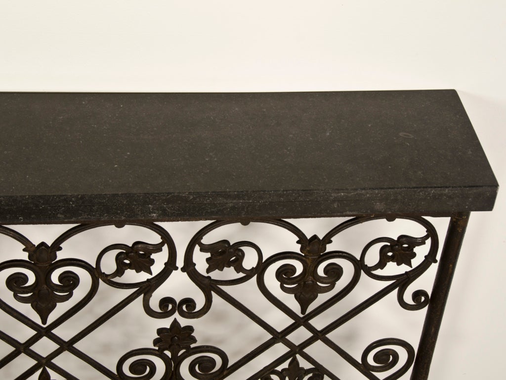 French A sensational cast iron balcony railing from France c.1875