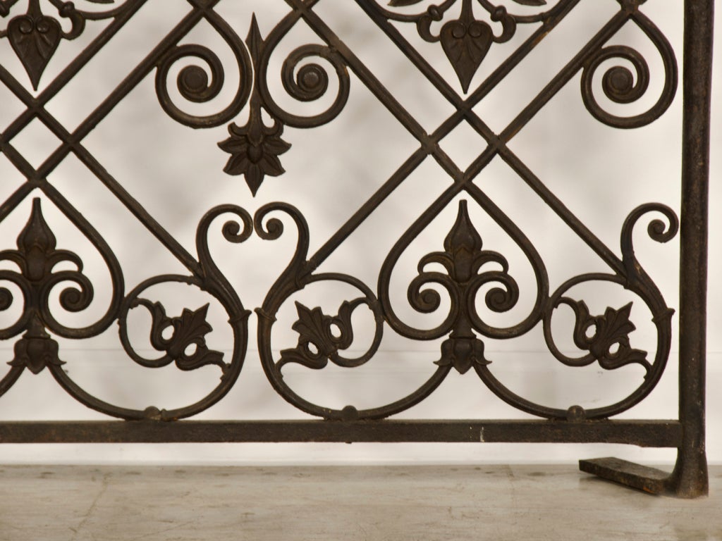 A sensational cast iron balcony railing from France c.1875 1