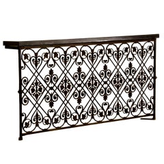 A sensational cast iron balcony railing from France c.1875