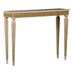 A vintage neoclassical painted console from France c.1940