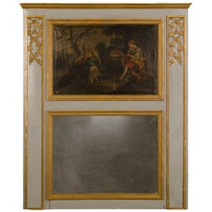 Louis XVI Period Antique French Trumeau Mirror, circa 1790