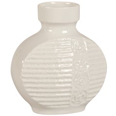 Vintage Patterned Porcelain Vase with Maker's Mark, Bavaria, Germany c.1950