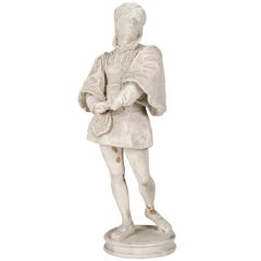 Lifelike Plaster Maquette of a Gentleman from Italy ca.1890