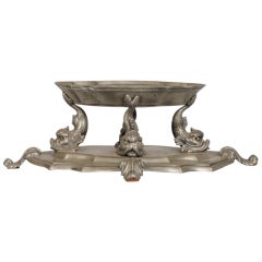 Regence Style Pewter Table Centerpiece, France ca.1890