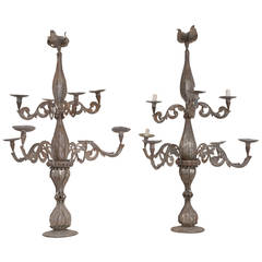 Italian Tole Candelabra