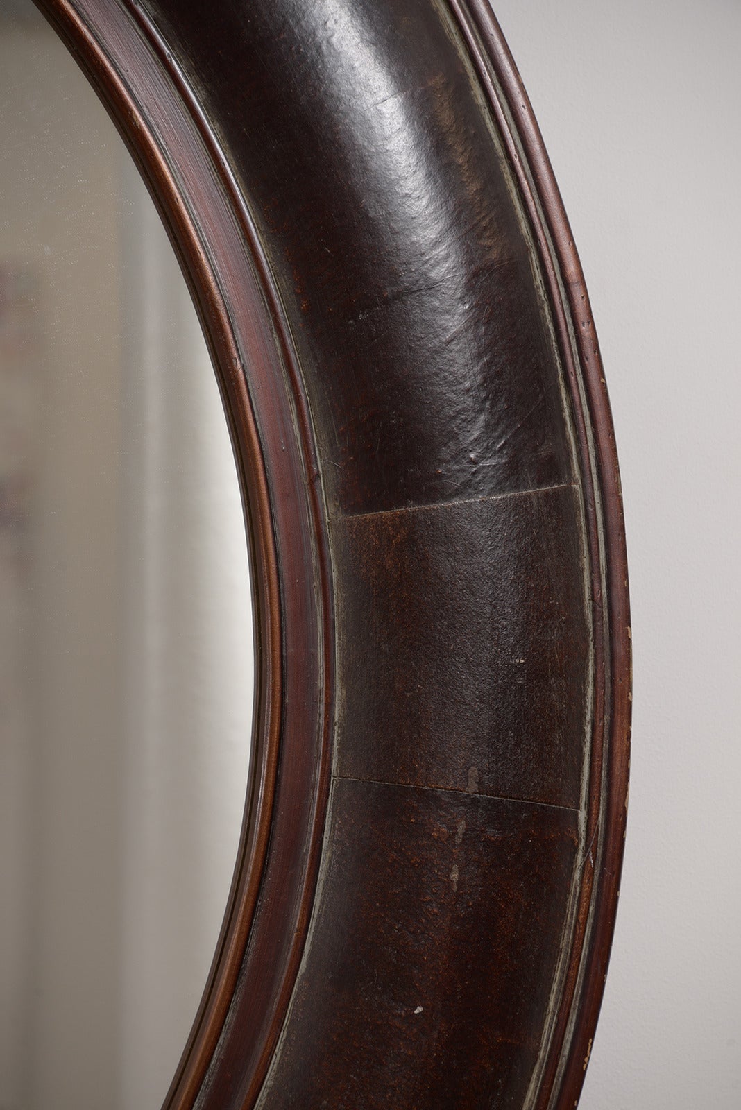 Pair of French Leather Mirrors 2