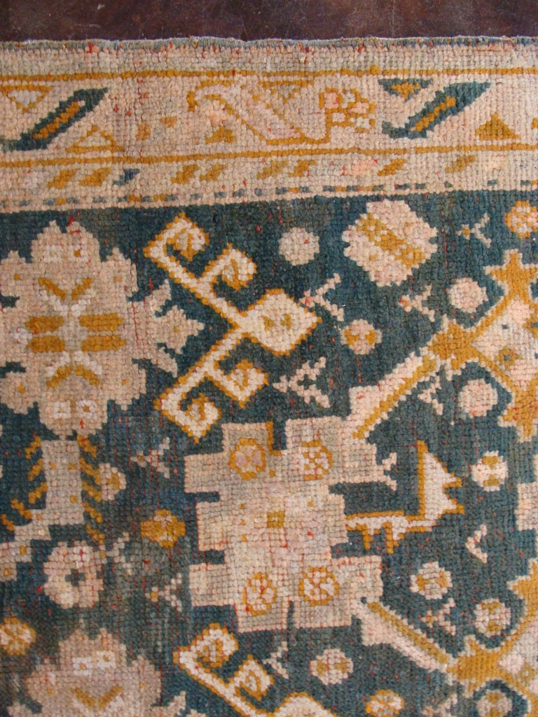 Antique Oushak runner: size 3'7" x 12'10"