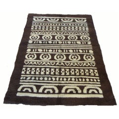 Vintage Italian Modernist carpet: size 4'3" x 6'7"
