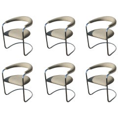 Vintage Six Thonet Arm Chairs