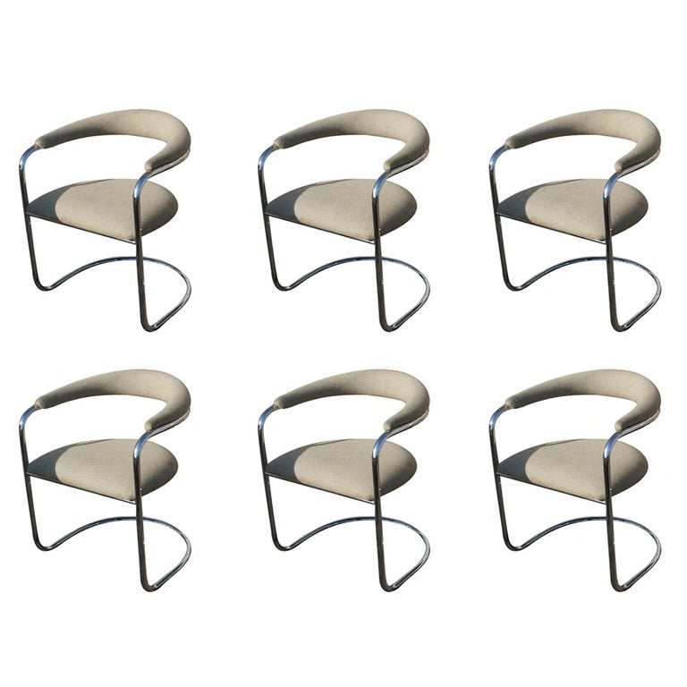 Six Thonet Arm Chairs