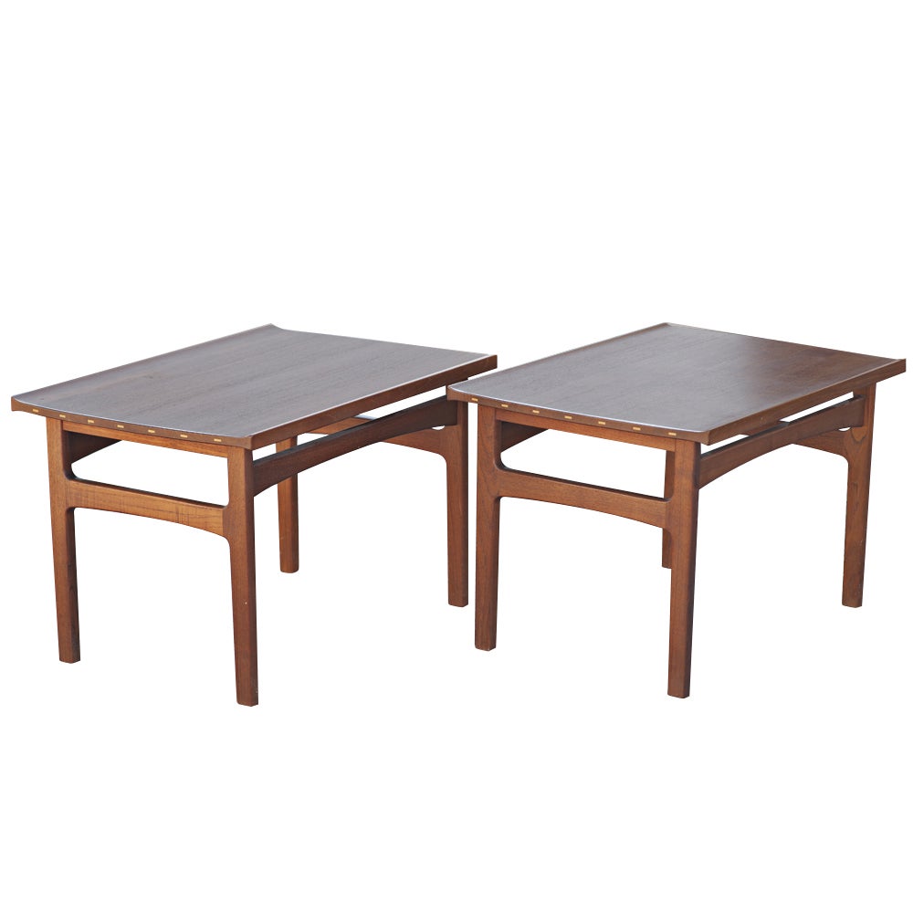 Pair Of Folke Ohlsson For Dux Walnut End Tables