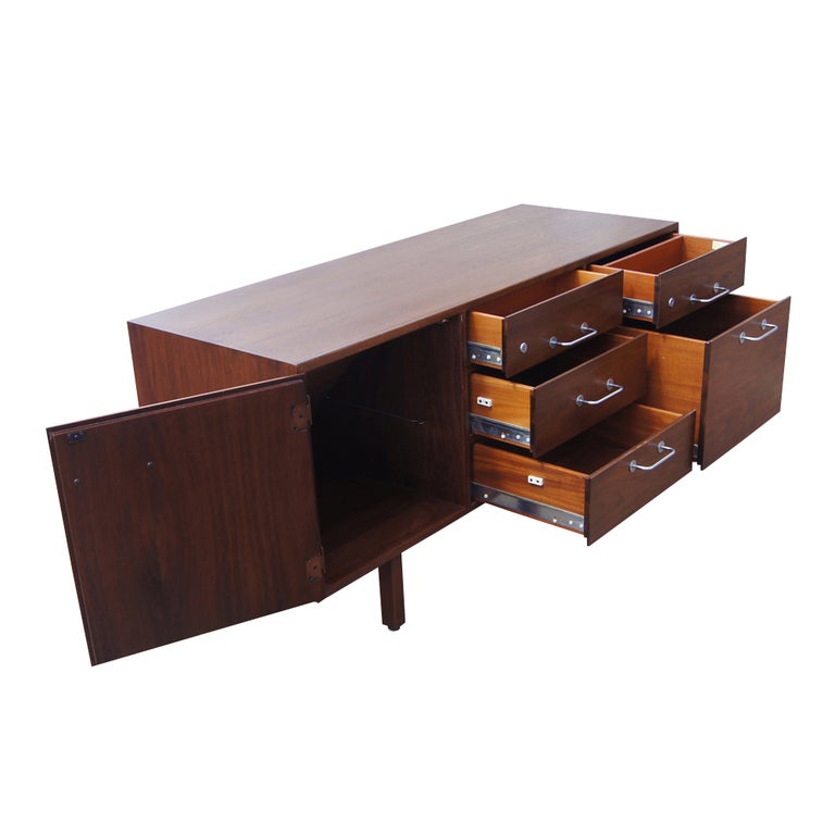 Jens Risom Walnut Credenza