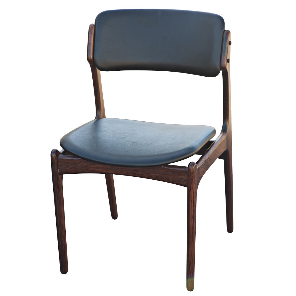 Erik Buch For O.D. Mobler Danish Rosewood Side Chair