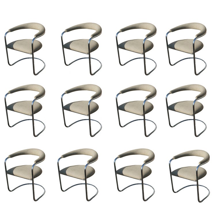 Twelve Thonet Arm Chairs