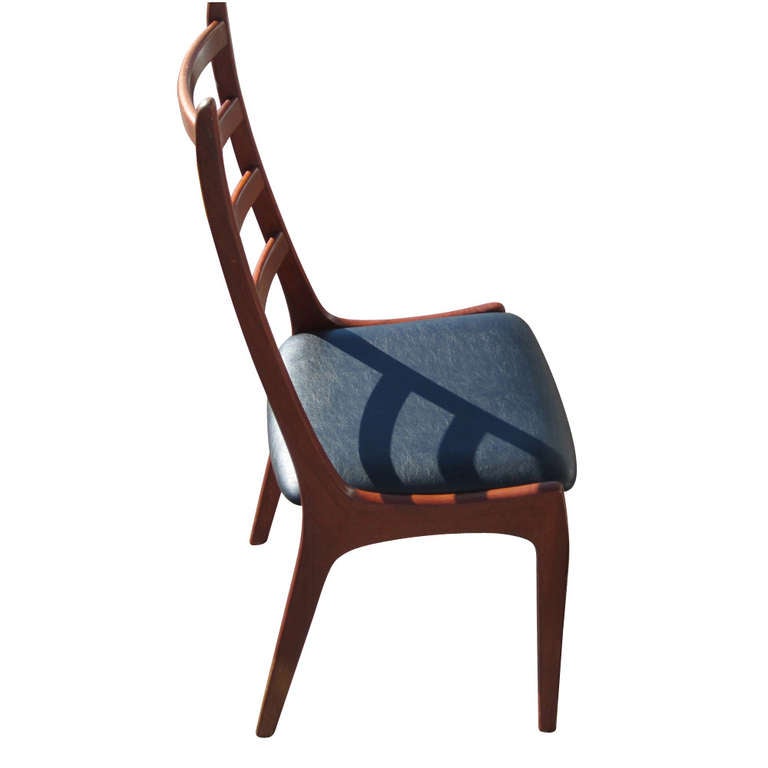 Mid-Century Modern Six Rosewood Danish Dining Chairs