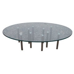 Smoke Grey Glass Coffee Table